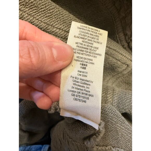 Free People Green Studio City Oversized Utility Hooded Cardigan Jacket Large - Picture 6 of 6